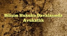 Bilişim Hukuku Davalarında Avukatlık