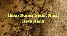 hbar Süresi Nedir Nasıl Hesaplanır